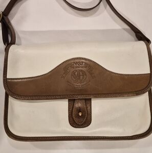 Genuine GHURKA Brown and White Leather Shoulder Bag